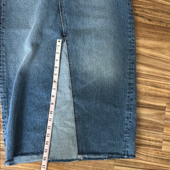 Reformation Blue Denim Skirt size 27 - Picture 10 of 12